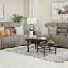 Mor Furniture Kamari Reclining Sofa & Console Loveseat In Gray
