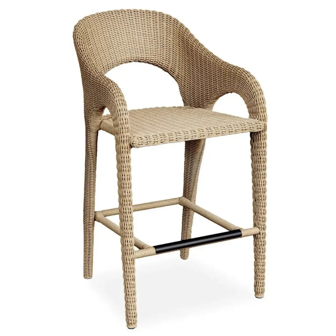 Mor Furniture Kavali Outdoor Barstool In Honey