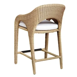 Mor Furniture Kavali Outdoor Counter Height Stool In Honey