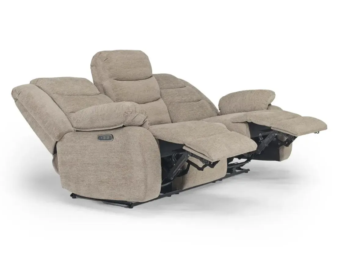 Mor Furniture Kelsey Power Sofa In Brown