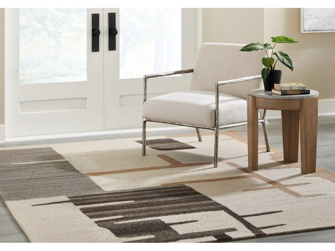 Mor Furniture Kencher Rug In Beige/Brown, 8’ X 10’