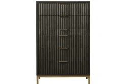 Mor Furniture Kentfield Chest In Black Drifted Oak