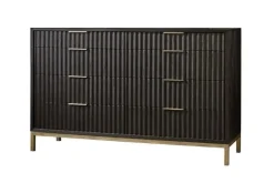 Mor Furniture Kentfield Dresser In Black Drifted Oak