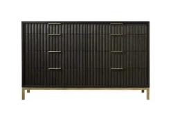 Mor Furniture Kentfield Dresser In Black Drifted Oak