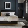Mor Furniture Kentfield Platform Bed, Dresser, Mirror & Nightstand In Black Drifted Oak, Full