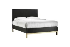 Mor Furniture Kentfield Platform Bed, Dresser, Mirror & Nightstand In Black Drifted Oak, Full