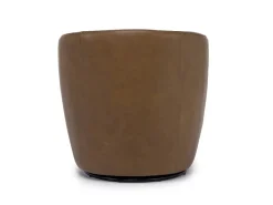 Mor Furniture Kierreys Swivel Chair In Charcoal Leather