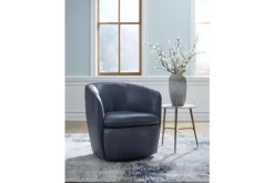 Mor Furniture Kierreys Swivel Chair In Charcoal Leather