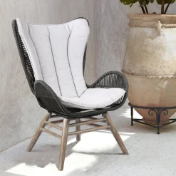 Mor Furniture King Outdoor Lounge Chair In Charcoal