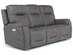 Mor Furniture Kingston 3 Power Sofa In Canyon Ocean
