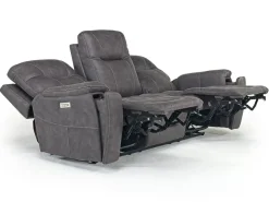 Mor Furniture Kingston 3 Power Sofa In Canyon Ocean