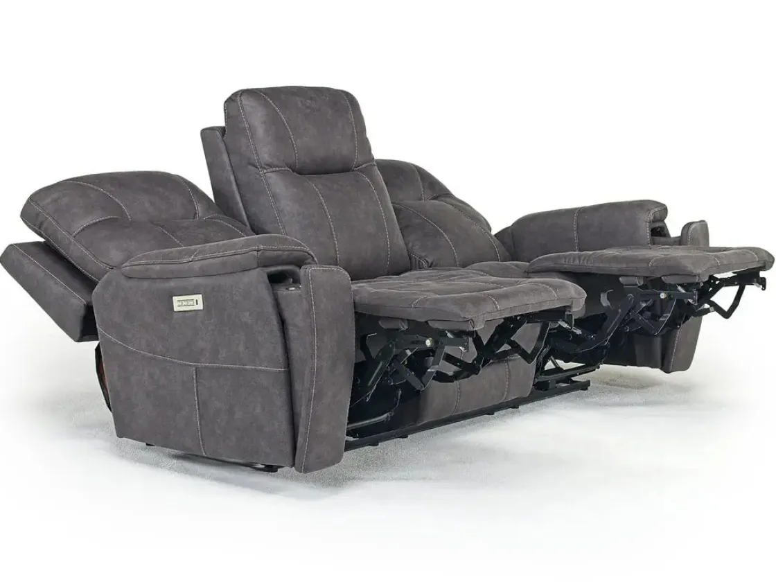 Mor Furniture Kingston 3 Power Sofa In Canyon Ocean