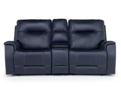 Mor Furniture Kingston 3 Power Theater Console Loveseat W/ Immersive Sound In Canyon Ocean