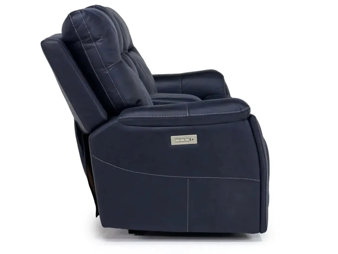 Mor Furniture Kingston 3 Power Theater Console Loveseat W/ Immersive Sound In Canyon Ocean