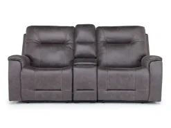 Mor Furniture Kingston 3 Power Theater Console Loveseat W/ Immersive Sound In Canyon Ocean