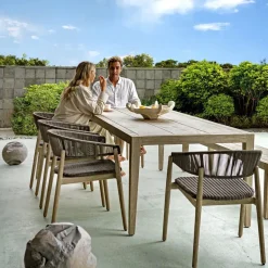 Mor Furniture Kirkham Outdoor Dining Table In Brown