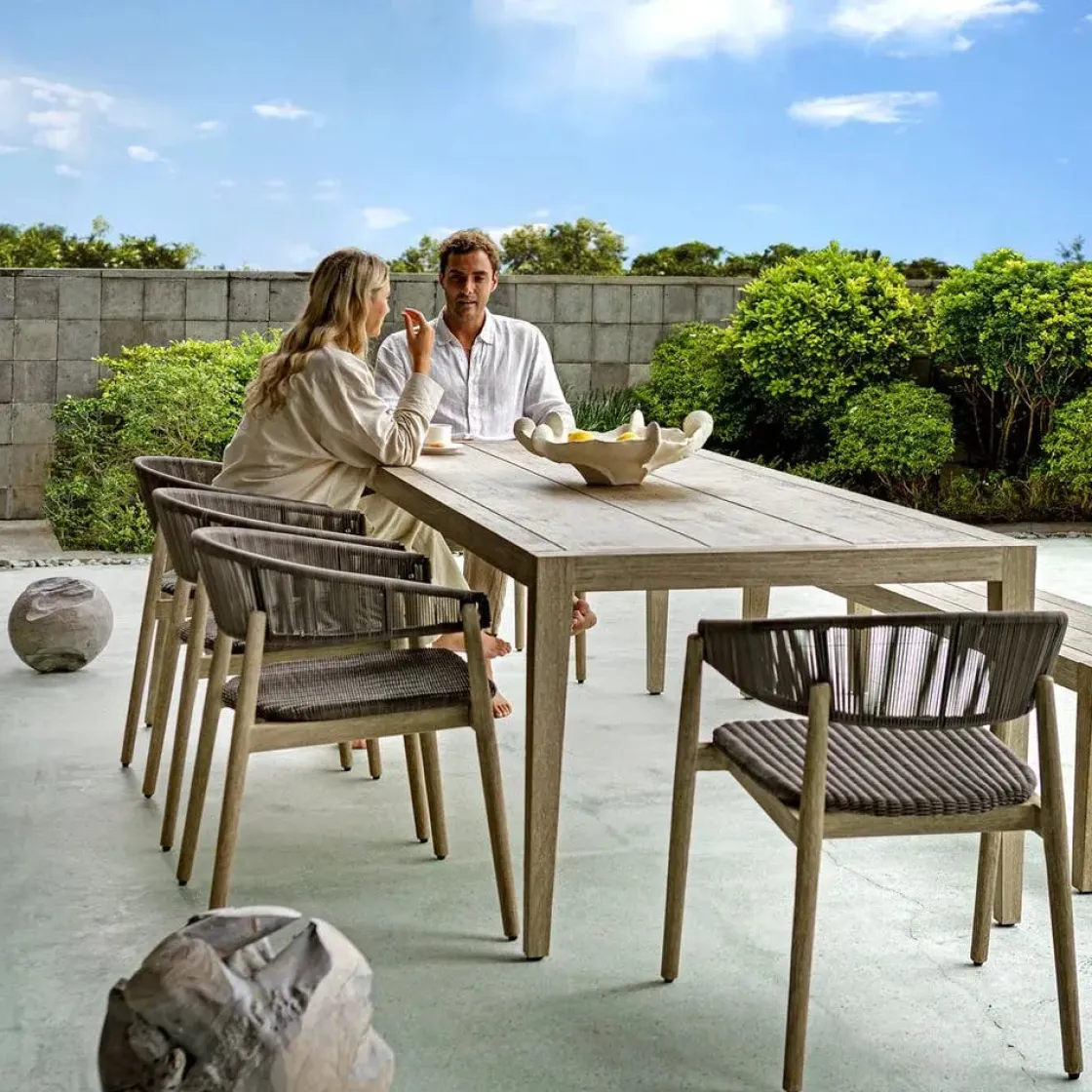 Mor Furniture Kirkham Outdoor Dining Table In Brown