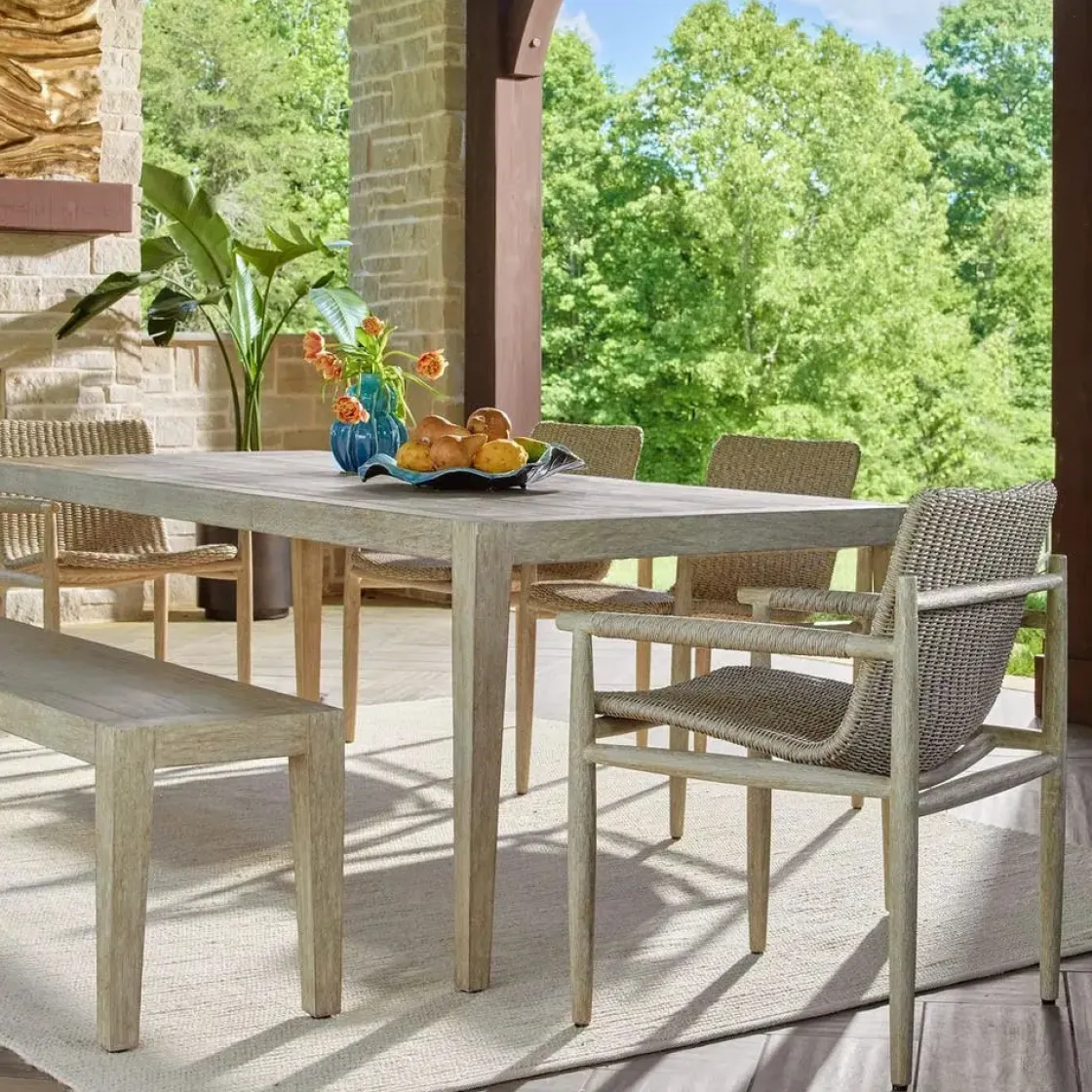 Mor Furniture Kirkham Outdoor Dining Table In Brown