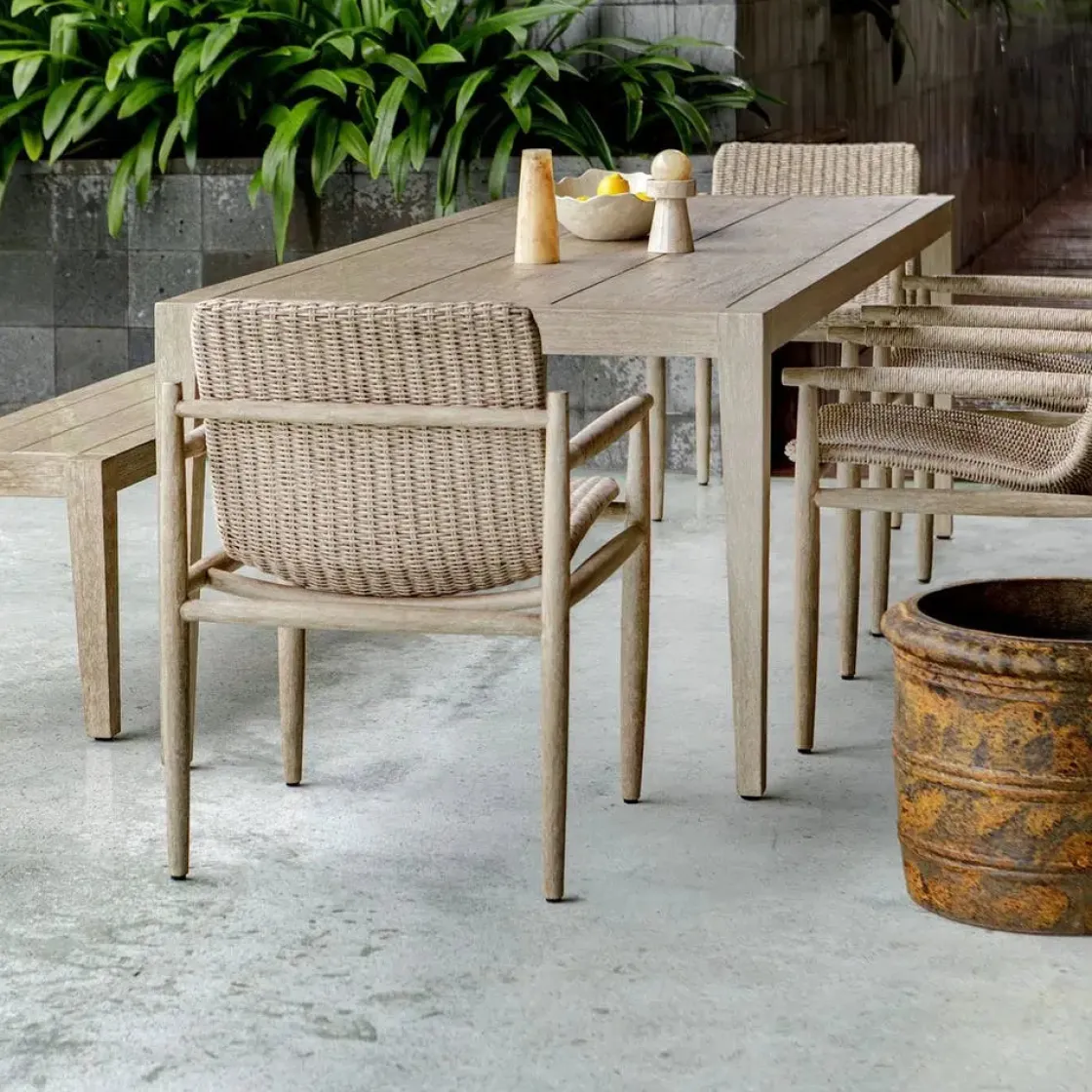 Mor Furniture Kirkham Outdoor Dining Table In Brown