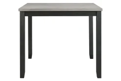Mor Furniture Kona Square Counter Height Dining Table & 4 Stools In Gray