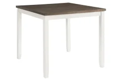 Mor Furniture Kona Square Counter Height Dining Table & 4 Stools In Gray