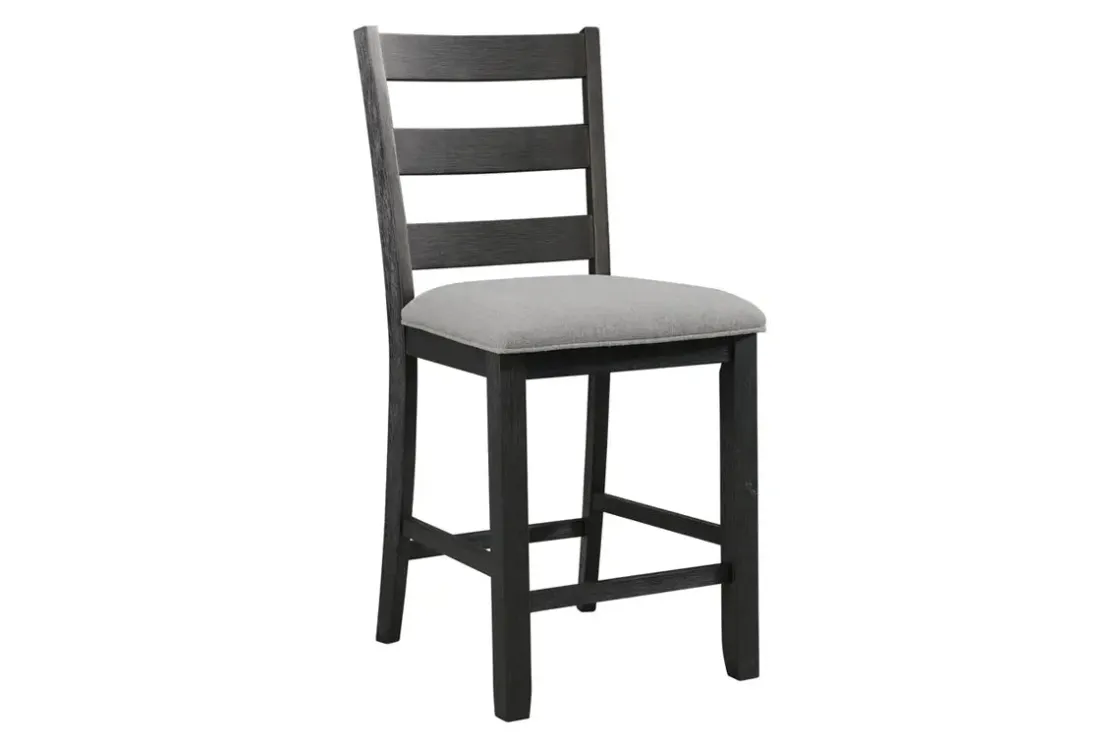 Mor Furniture Kona Square Counter Height Dining Table & 4 Stools In Gray