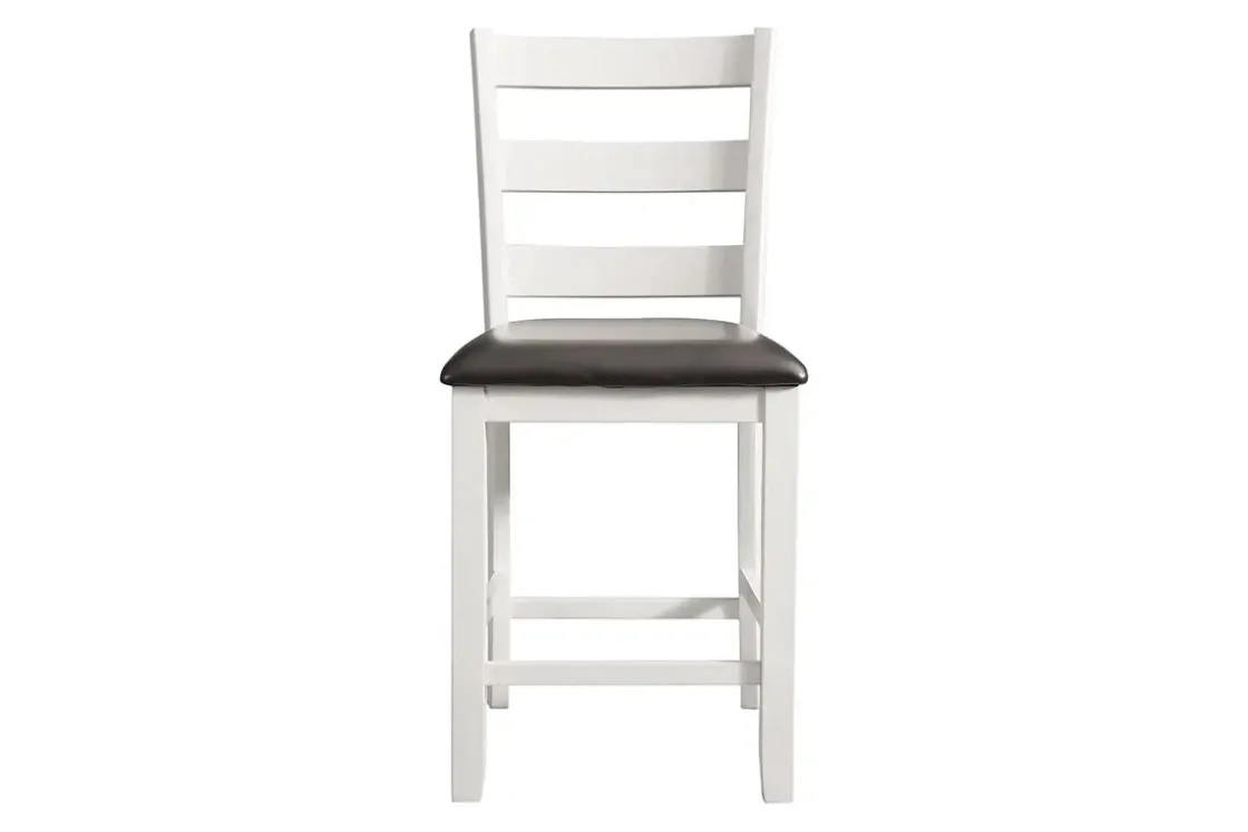 Mor Furniture Kona Square Counter Height Dining Table & 4 Stools In Gray