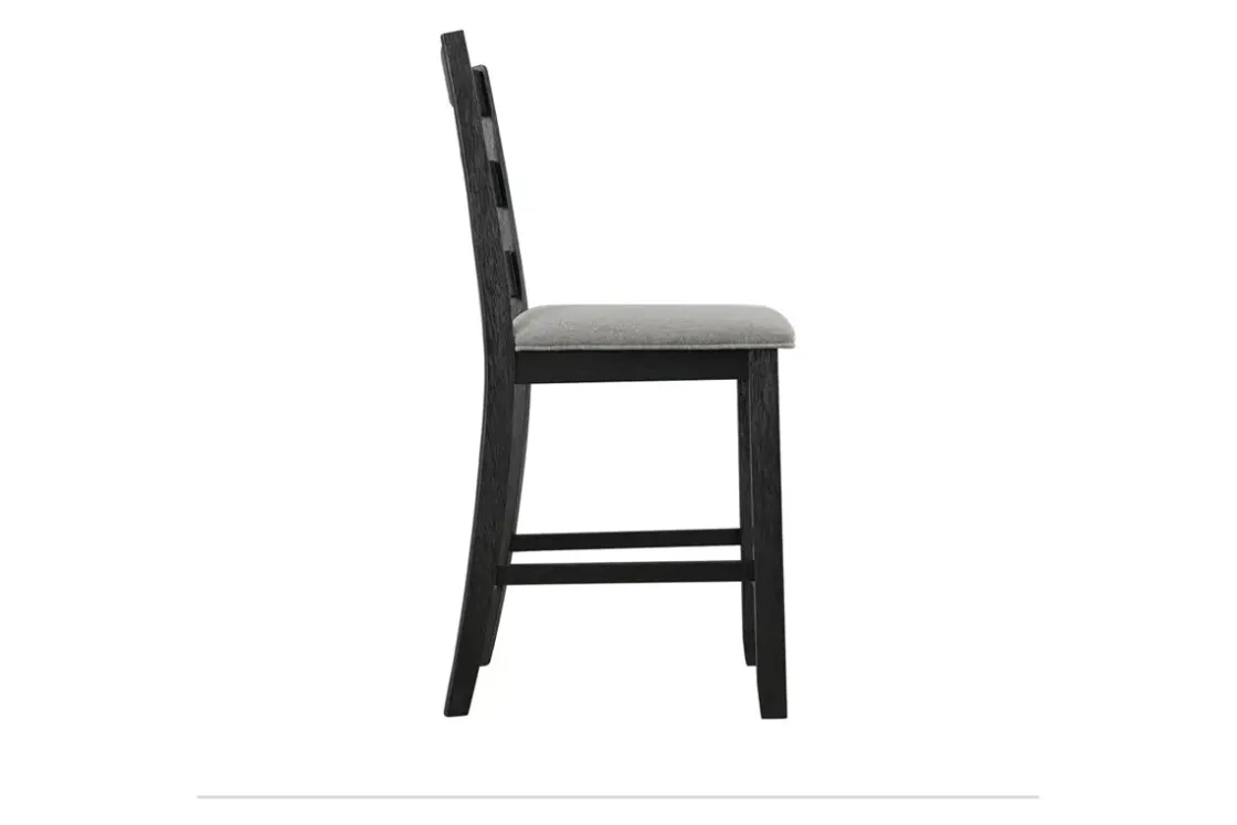 Mor Furniture Kona Square Counter Height Dining Table & 4 Stools In Gray