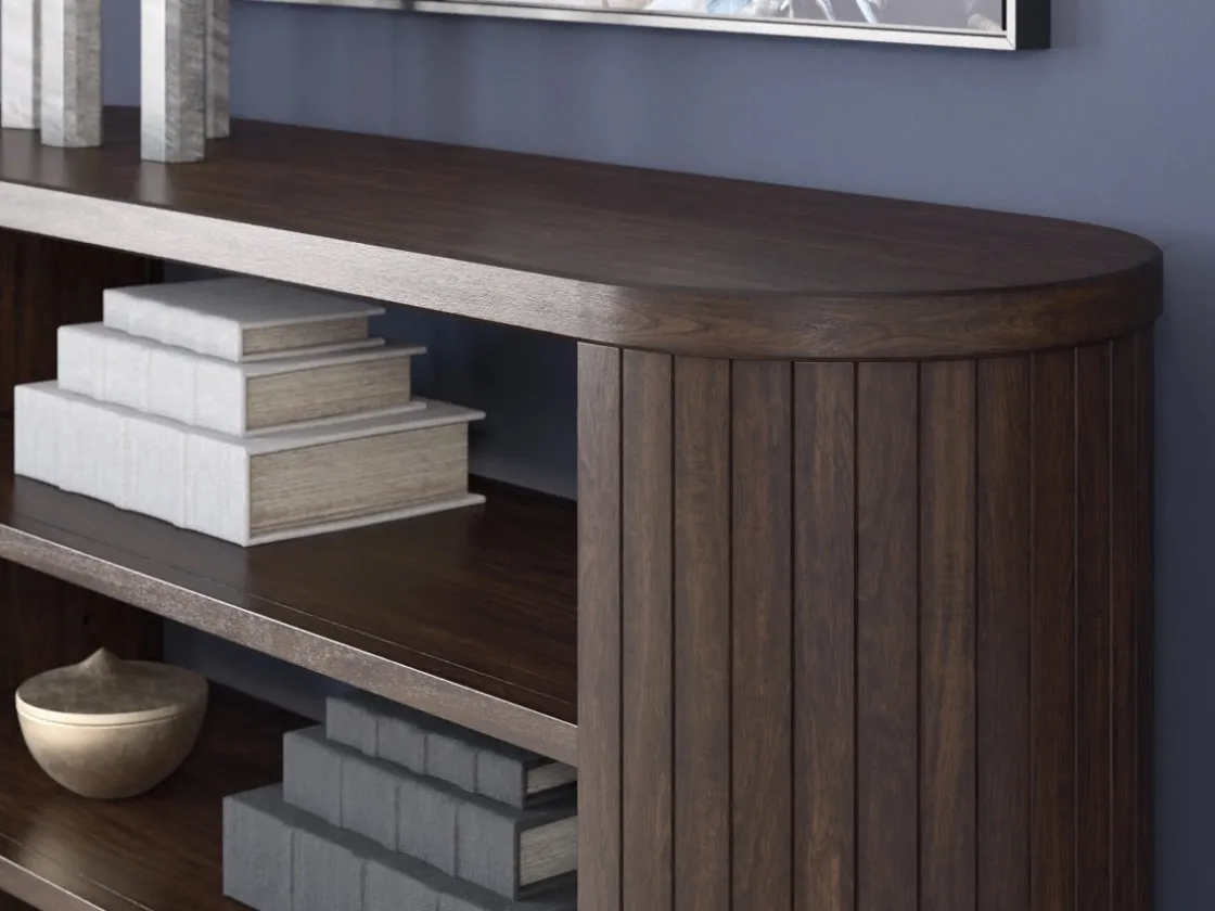 Mor Furniture Korestone Bookcase In Warm Brown
