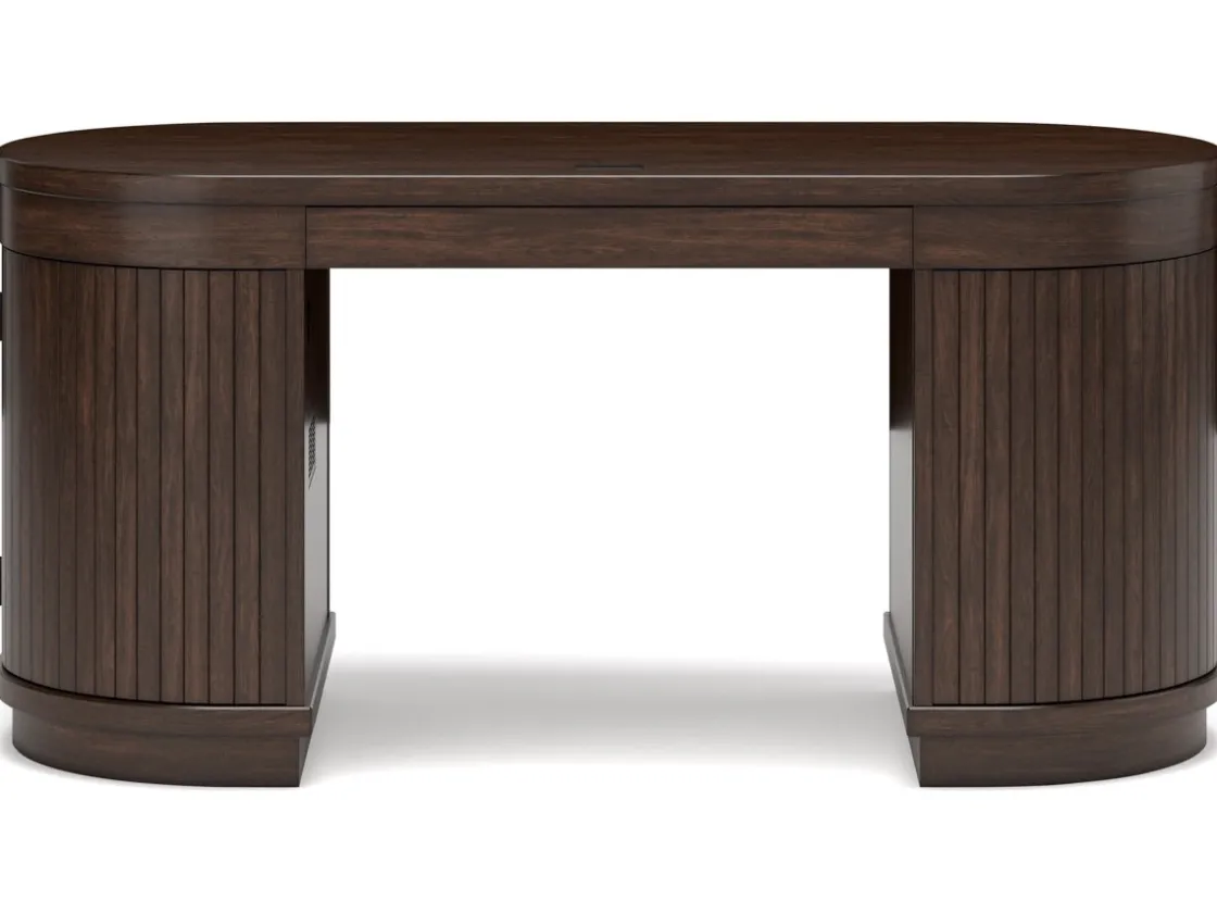 Mor Furniture Korestone Office Desk In Warm Brown