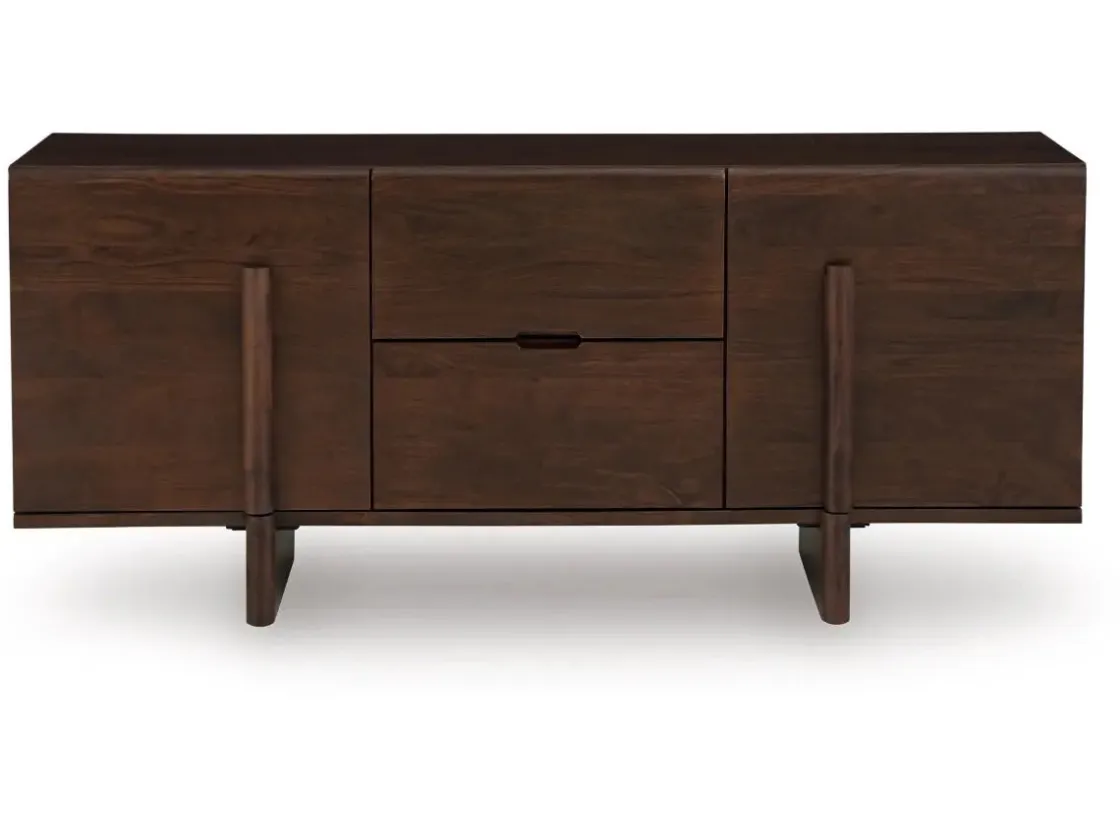 Mor Furniture Kydler Media Console In Medium Brown
