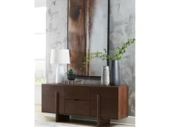 Mor Furniture Kydler Media Console In Medium Brown