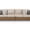 Mor Furniture Laguna Heights Outdoor 2 Piece Sectional In Beige