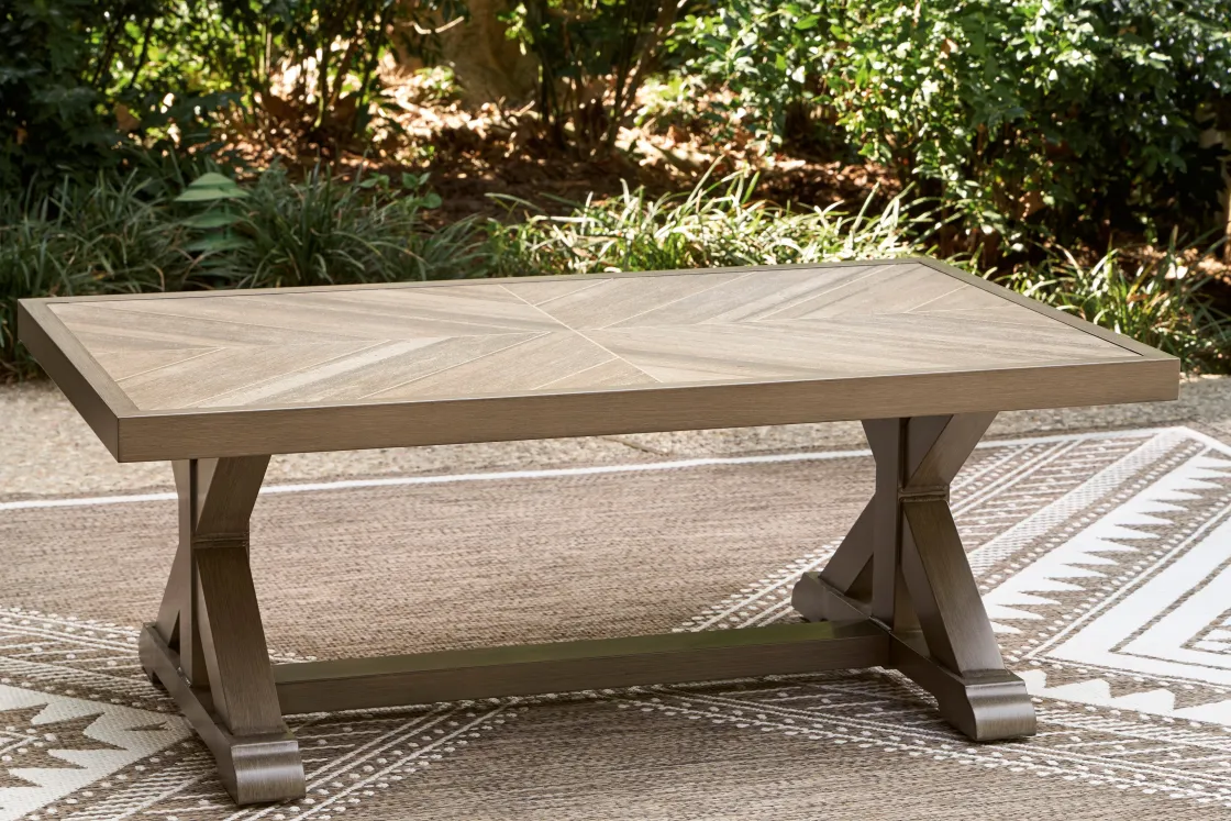 Mor Furniture Laguna Heights Outdoor Coffee Table In Beige