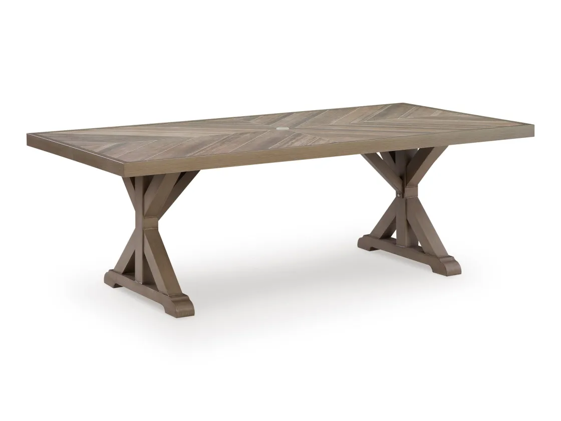 Mor Furniture Laguna Heights Outdoor Dining Table & 4 Chairs In Beige