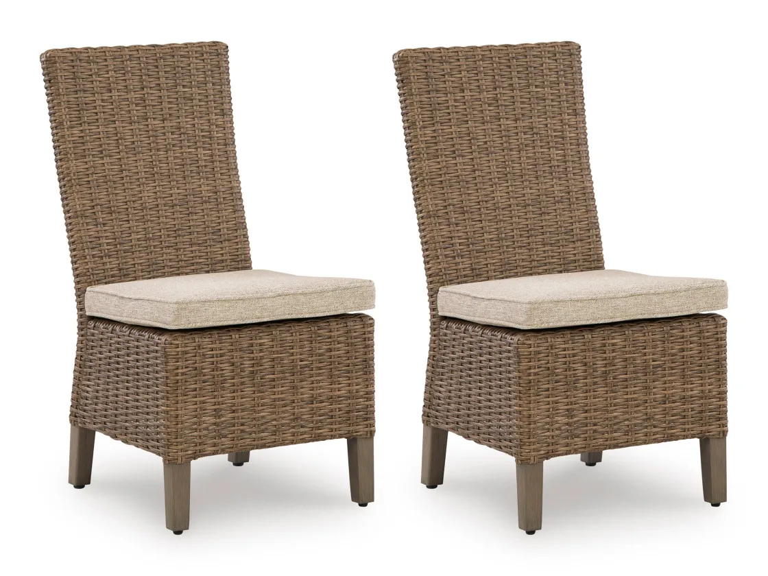 Mor Furniture Laguna Heights Outdoor Dining Table & 4 Chairs In Beige