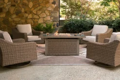 Mor Furniture Laguna Heights Outdoor Firepit In Beige