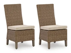 Mor Furniture Laguna Heights Outdoor Side Chair In Beige, Set Of 2