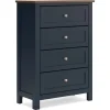 Mor Furniture Landocken Chest In Brown/Blue
