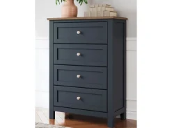 Mor Furniture Landocken Chest In Brown/Blue