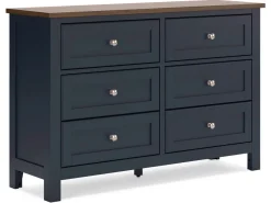 Mor Furniture Landocken Dresser In Brown/Blue