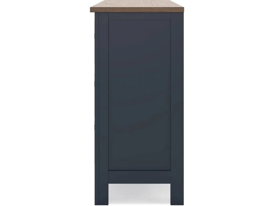 Mor Furniture Landocken Dresser In Brown/Blue