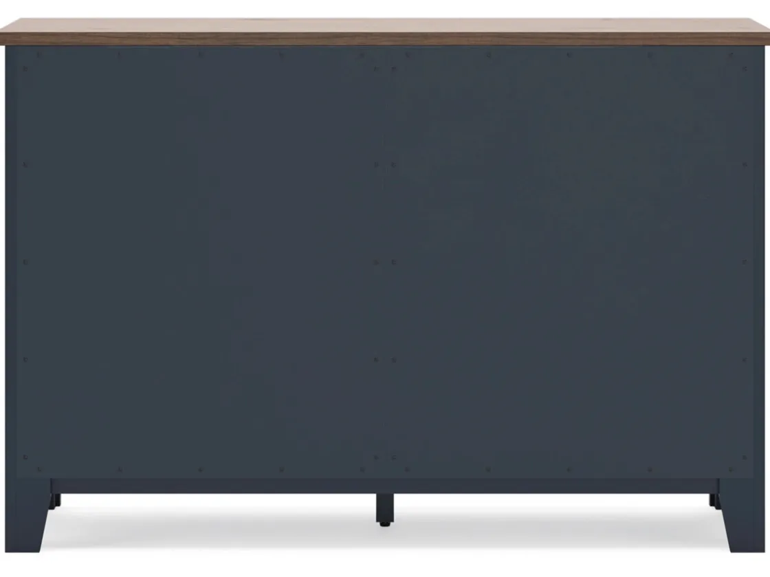 Mor Furniture Landocken Dresser In Brown/Blue