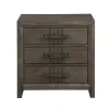 Mor Furniture Landon 3 Drawer Nightstand In Walnut