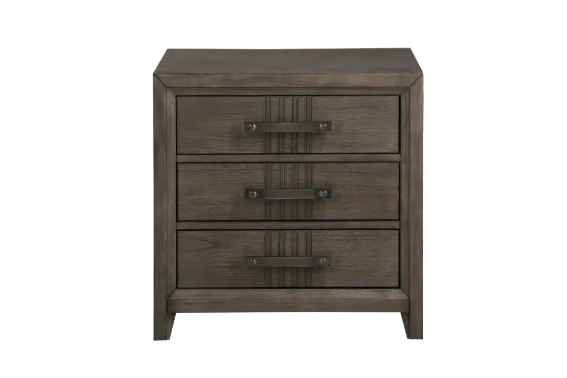 Mor Furniture Landon 3 Drawer Nightstand In Walnut