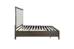 Mor Furniture Landon Upholstered Panel Bed In Walnut, Queen