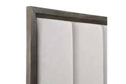 Mor Furniture Landon Upholstered Panel Bed In Walnut, Queen