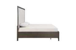 Mor Furniture Landon Upholstered Panel Bed In Walnut, Queen