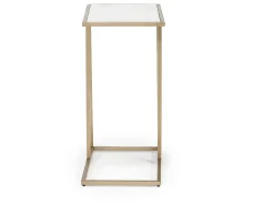 Mor Furniture Lanport Accent Table In Champagne White