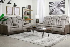 Mor Furniture Lantana 2 Power Sofa In Rocky Gray/Brown